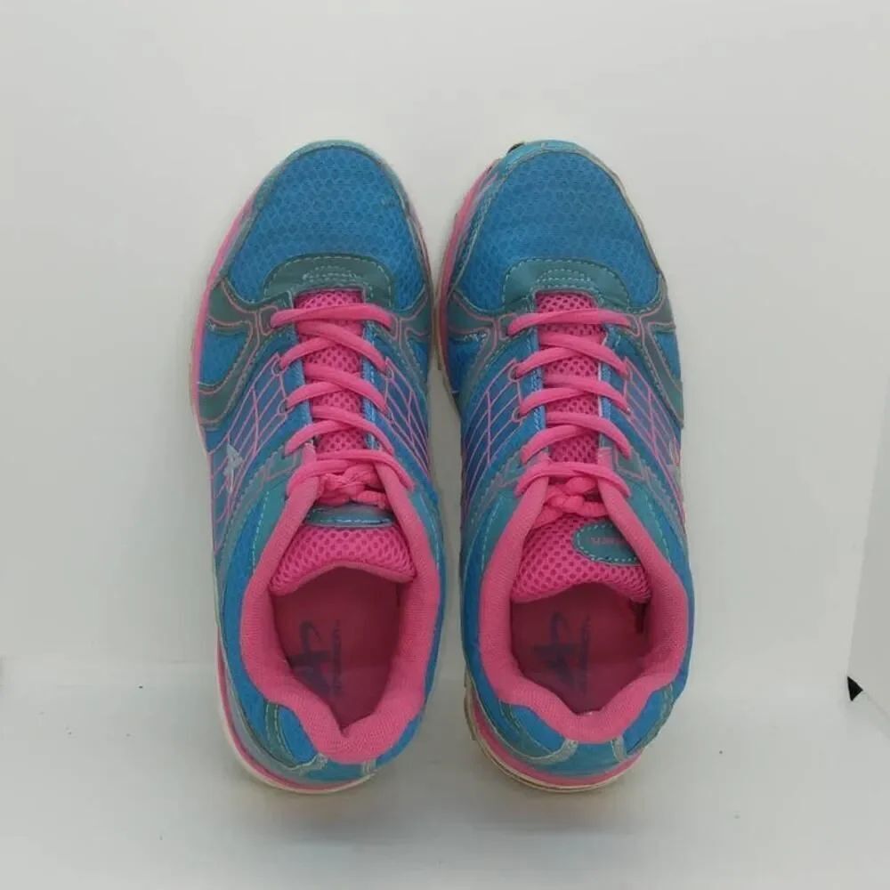 Athletech Women's Blue & Pink Running Sneakers - Size 7.5M - Picture 3 of 6